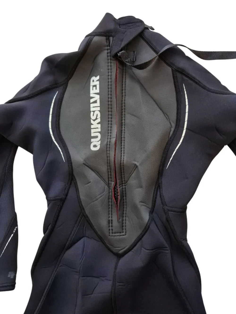 Quiksilver Kids Wetsuit Full Length Coverage Black and Gray Size 12/158